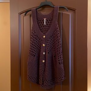 Free People Crocheted Vest